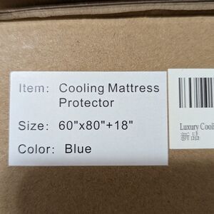 Cooling Mattress Protector - Blue